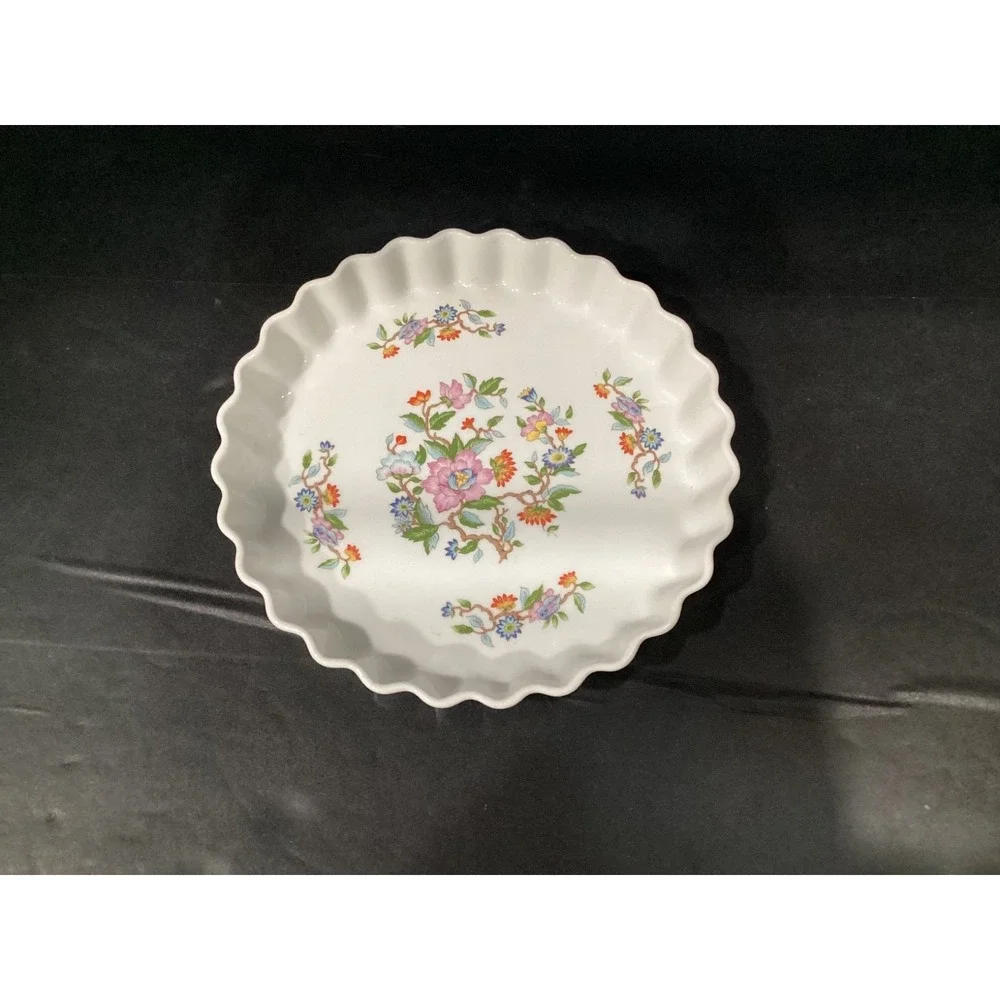 Dolphin Le Jardin Style Japanese Quiche Tart Pie Dish, 10